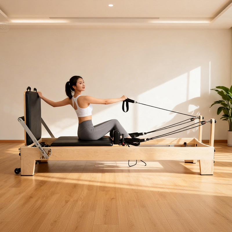 화이트 메이플 휴대용 조절식 필라테스 리포머 고급 상업 - Pilates Yoga Reformer 리뷰 및 가격