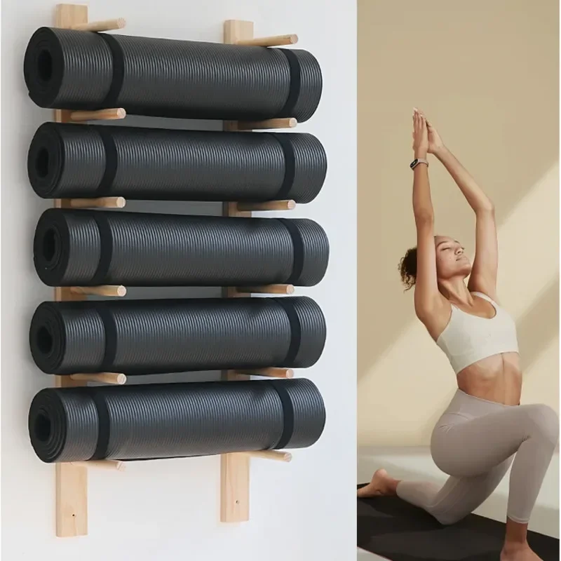 원목 요가 매트 보관 정리대 피트니스 용품 벽걸이 폼  - Pilates Yoga Room 리뷰 및 가격