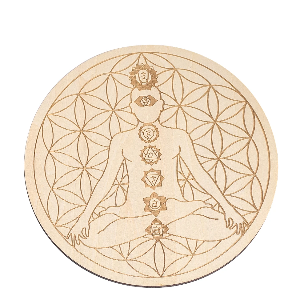 15CM 레이저 조각 7 차크라 명상 Patanjali - Pilates Yoga Studio 리뷰 및 가격